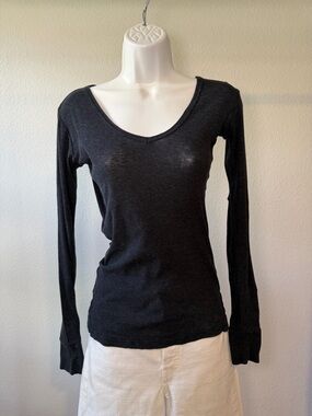 Suss Long Sleeve V Neck Shirt